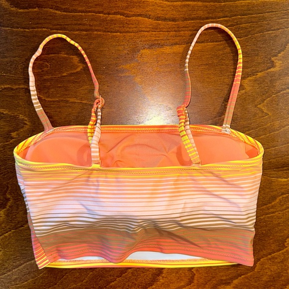 Aerie striped bandeau longline bikini top - Picture 3 of 7